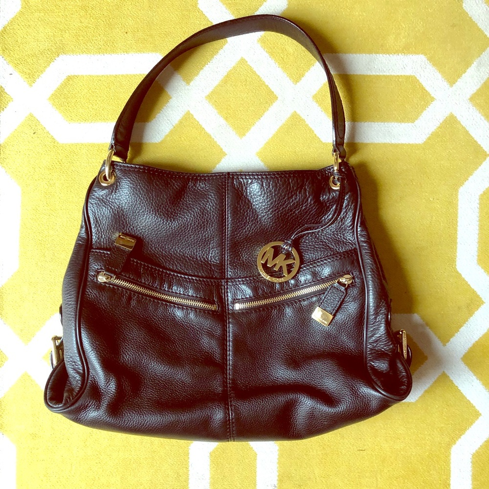 MICHAEL Michael Kors Black Leather Hobo